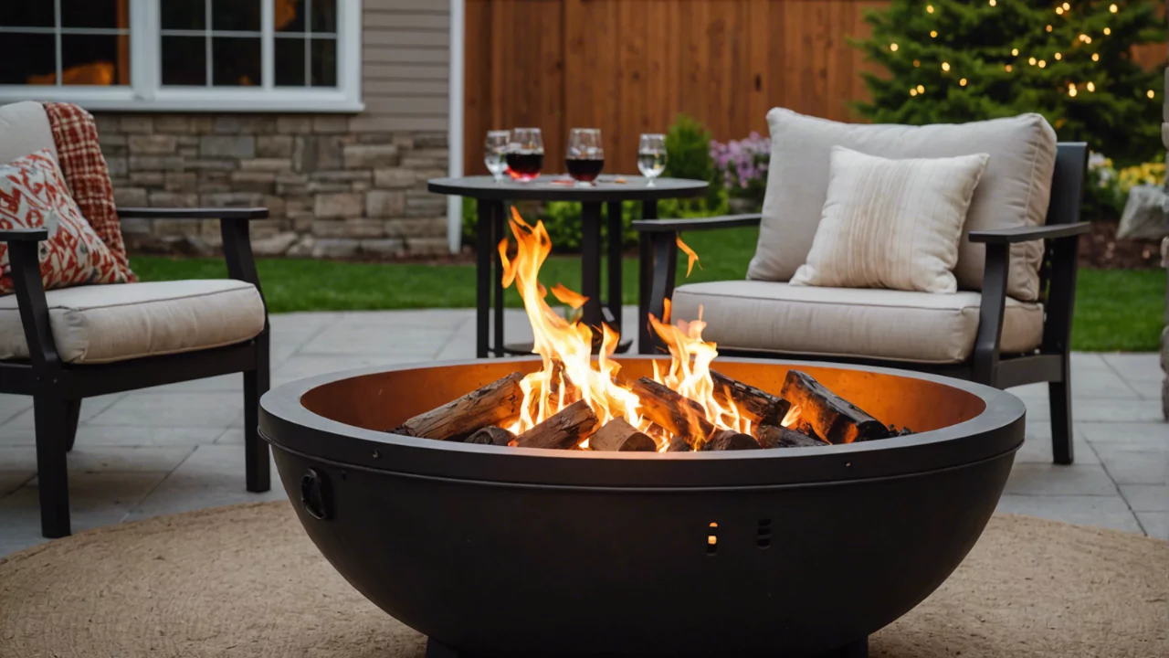 Stay Warm and Cozy by the Patio Fire Pit